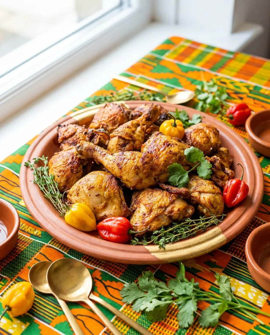 Roast chicken, cooked by Anny African Delicacies
