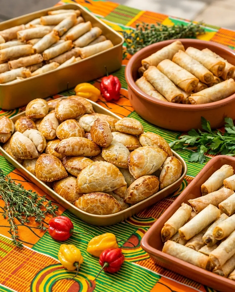 Rolls & pies, cooked by Anny African Delicacies
